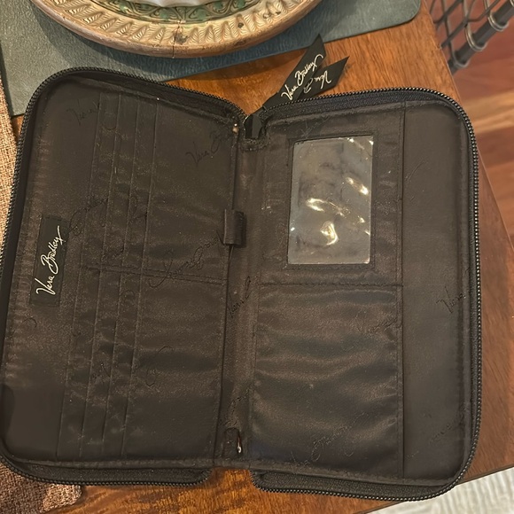 Vera Bradley Black and Red Floral Tote Bag - Picture 8 of 12